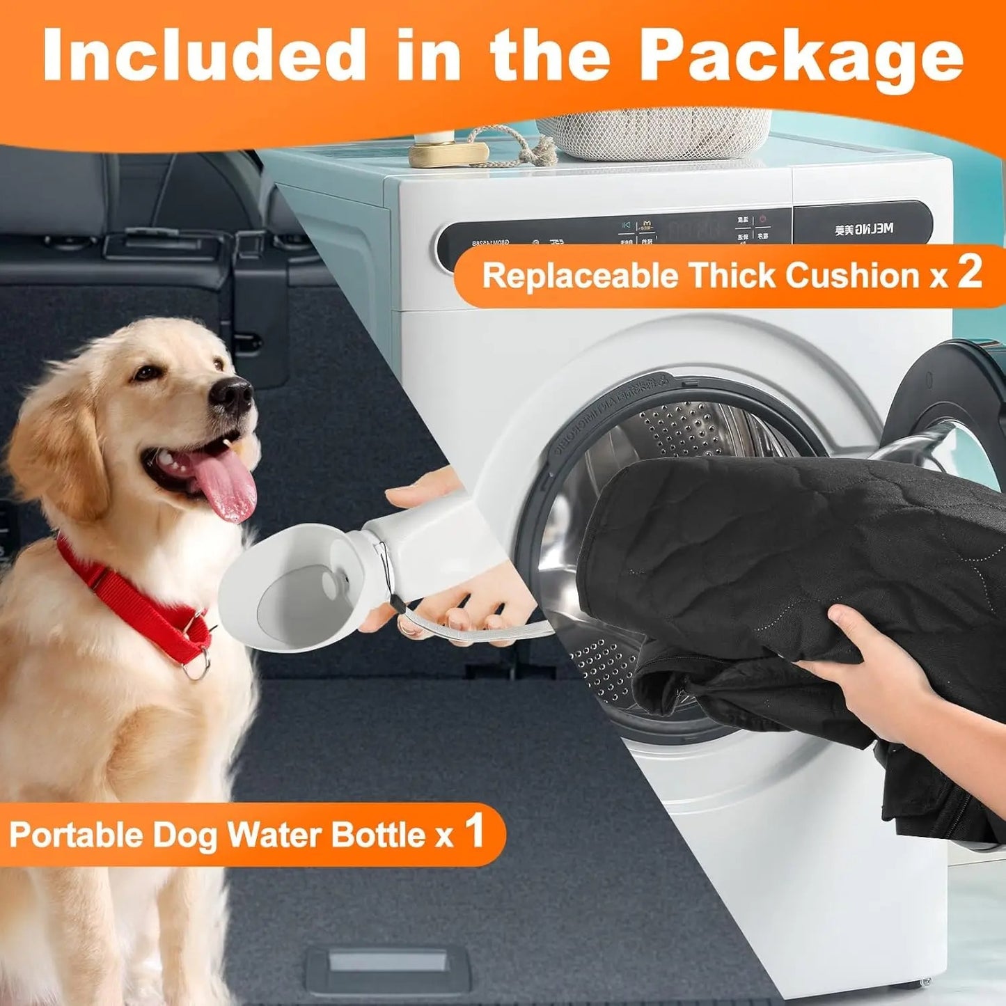 HelloPawtastic™ Hard Bottom Dog Car Seat Protector