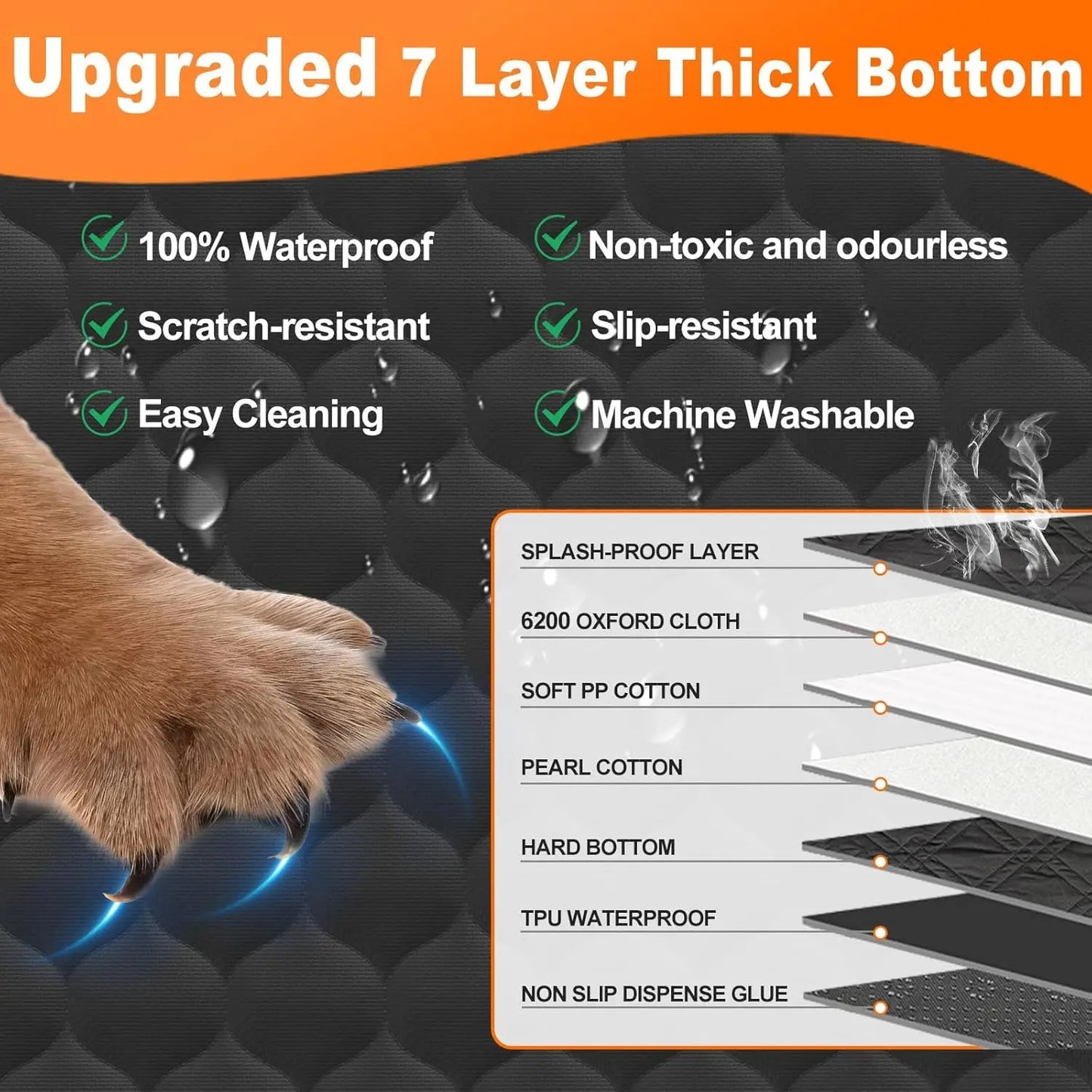 HelloPawtastic™ Hard Bottom Dog Car Seat Protector
